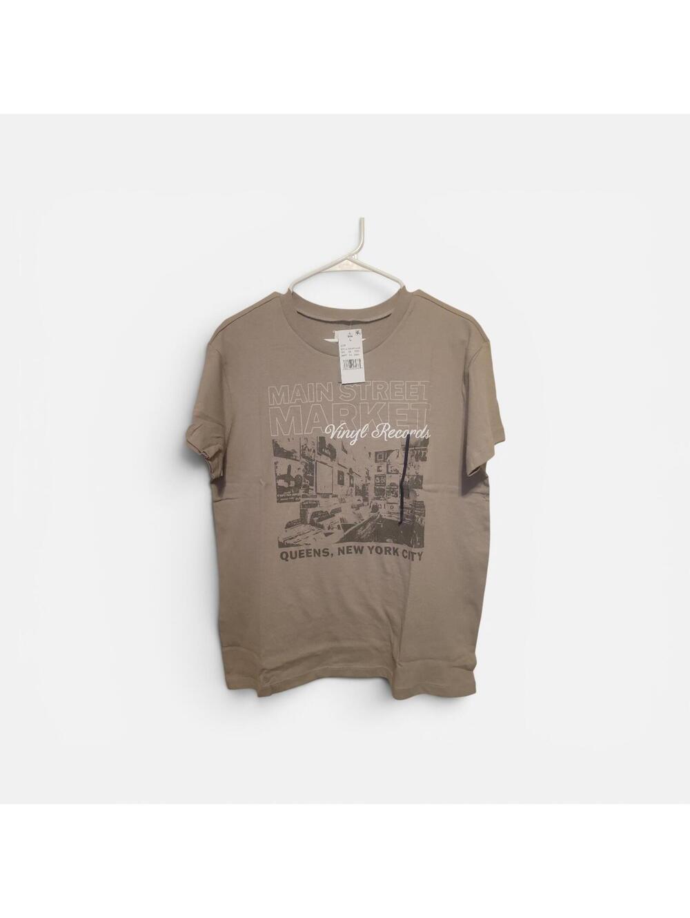 Doe Main Street Vinyl Records Graphic T-Shirt Queens New York City from Doe